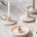 Ceramic Candlestick Holder Ceramic Home Decoration Christmas Candle Holder Stick Holder