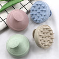 Wholesale Wheat Straw Hairbrush Deep Clean Scalp Care Silicon Shampoo Brush Scalp Massager