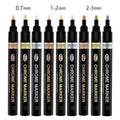 Factory Price Mirror Paint Chrome Pen Finish Metallic Craftwork Permanent Mirror Marker Pen Chrome Marker