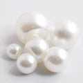 Hisenlee 250Pcs Sewing Garment Side Hole White/Ivory Pearl Buttons 6mm 14mm 8mm 9mm 10mm 12mm Wedding Dress Adornment Quality