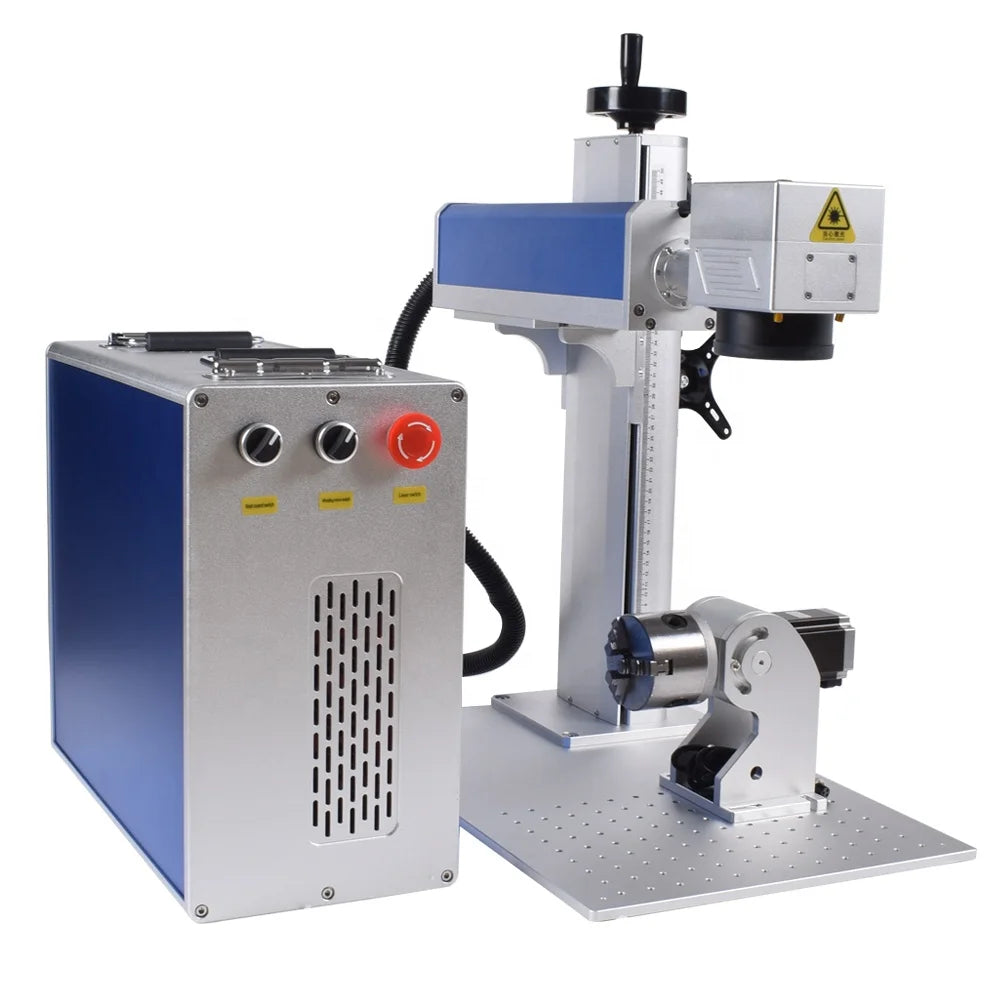 EU Stock Scotle JPT MOPA 60W Split Type Fiber Laser Marking Machine for Colorful Color Marking on Stainless Steel Metal Maker
