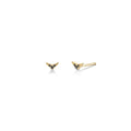 LOZRUNVE 925 Sterling Silver Dainty Delicate Mini Letter V Geometric Stud Earring Jewelry