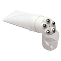 FOCSTAR Custom Printing Refillable Empty Plastic Cosmetic Five Rolling Ball Massage Roller Bottle Cream Tube Screw Blush White