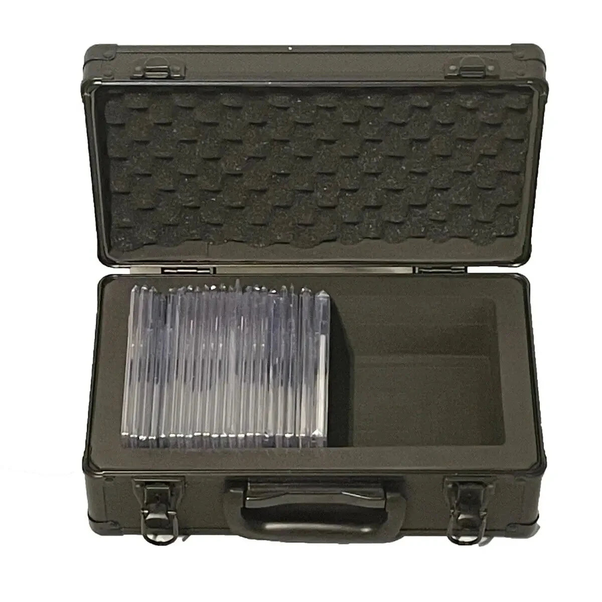 New Single Row Slab Defense Show Case Toploader BGS SGC Graded Card Storage Box