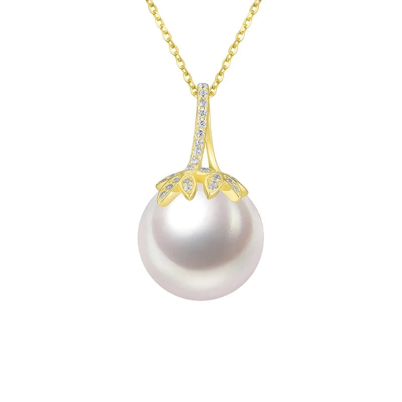 Fine Sterling Silver 925 Pearl Jewelry Cage Pearl Mount Pendant Designs Wholesale Pearl Necklace Diy Custom Gold Plated