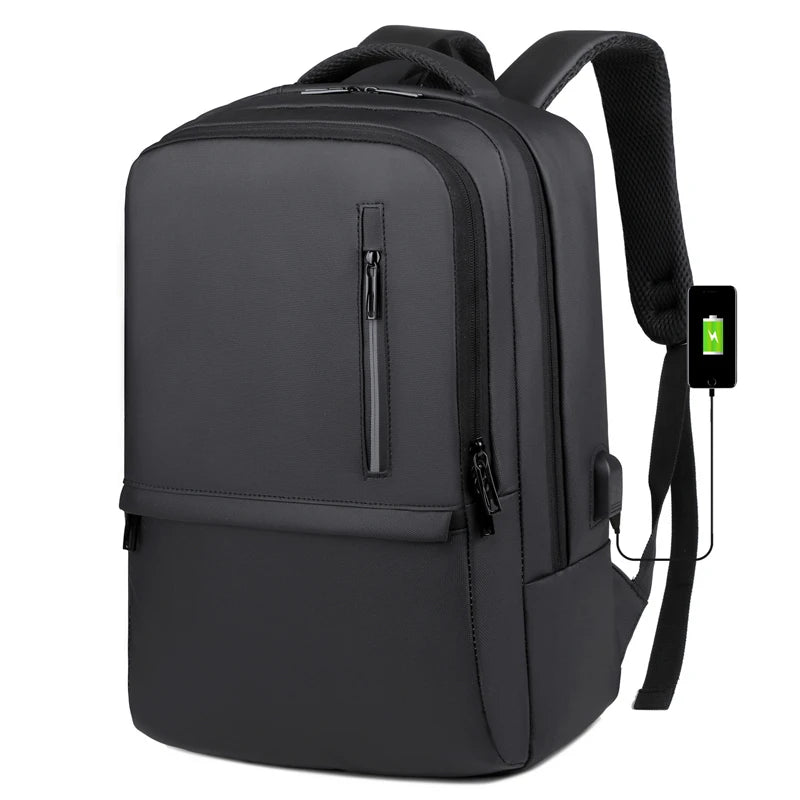 Wholesale Personalized 2023 Mens Designer Waterproof Leather Lightweight School Bag USB Charging Port Laptop Backpacks