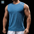 Muscle Men Workout Tank Top 92% Polyester 8% Spandex Custom Logo Plain T Shirt