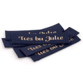 Custom Logo Eco-Friendly High-Density Woven Clothing Labels for Bags & Shoes Recyclable Polyester Neck Label-Wholesale