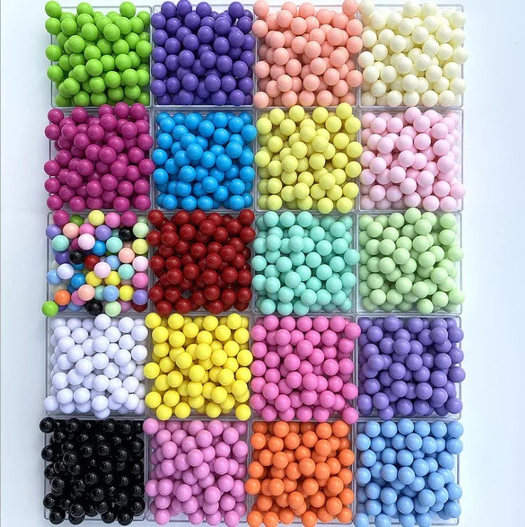 500g/bag Glass Colorful Chunky Fancy No Hole Beads 6mm 8mm 10mm 12mm for Crystal DIY Lampwork & Glass Beads Projects for Jewelry