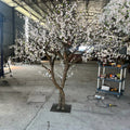 Large Plastic Artificial White and Pink Cherry Blossom Sakura Tree for Wedding Christmas New Year Easter Garden Decorations
