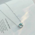 Hot Sell 925 Sterling Silver Shell Accessories Trend Personality Fishtail Pendant Choker Necklace