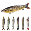 Wholesale JM042 12.5cm 22g Artificial Hard Baits 8 Sections Multi Jointed Minnow Fishing Lures