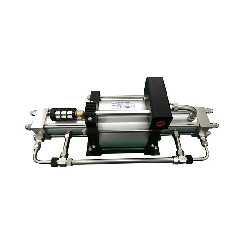 Suncenter High Pressure Pneumatic Piston Gas Booster Pump (Stainless Steel High Flow) for Bubble Test Valves Wellhead Devices