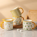 Creative Multi-type 13oz 400ml Ceramic Porcelain Enamel Mug Black/White Modern Design for Giveaways