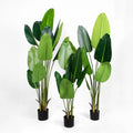 Factory Fake Bird of Paradise Plant Real Touch Indoor Outdoor Artificial Tropical Palm Plant Traveler's Banana Tree Faux Tree
