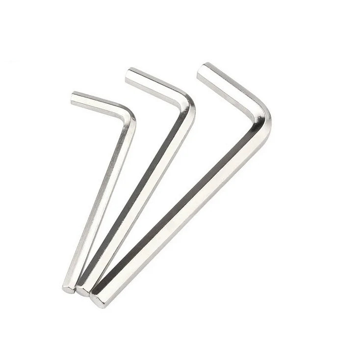 M4 Carbon Steel Short Arm Hex Allen Key L Shaped Zinc Plated Wrench for Hardware Tools