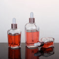 10ML 20ML 30ML 50ML 100ML Square Bottom  Glass Cosmetic  Separate Bottling Travel Portable Essential Oil Dropper Bottle