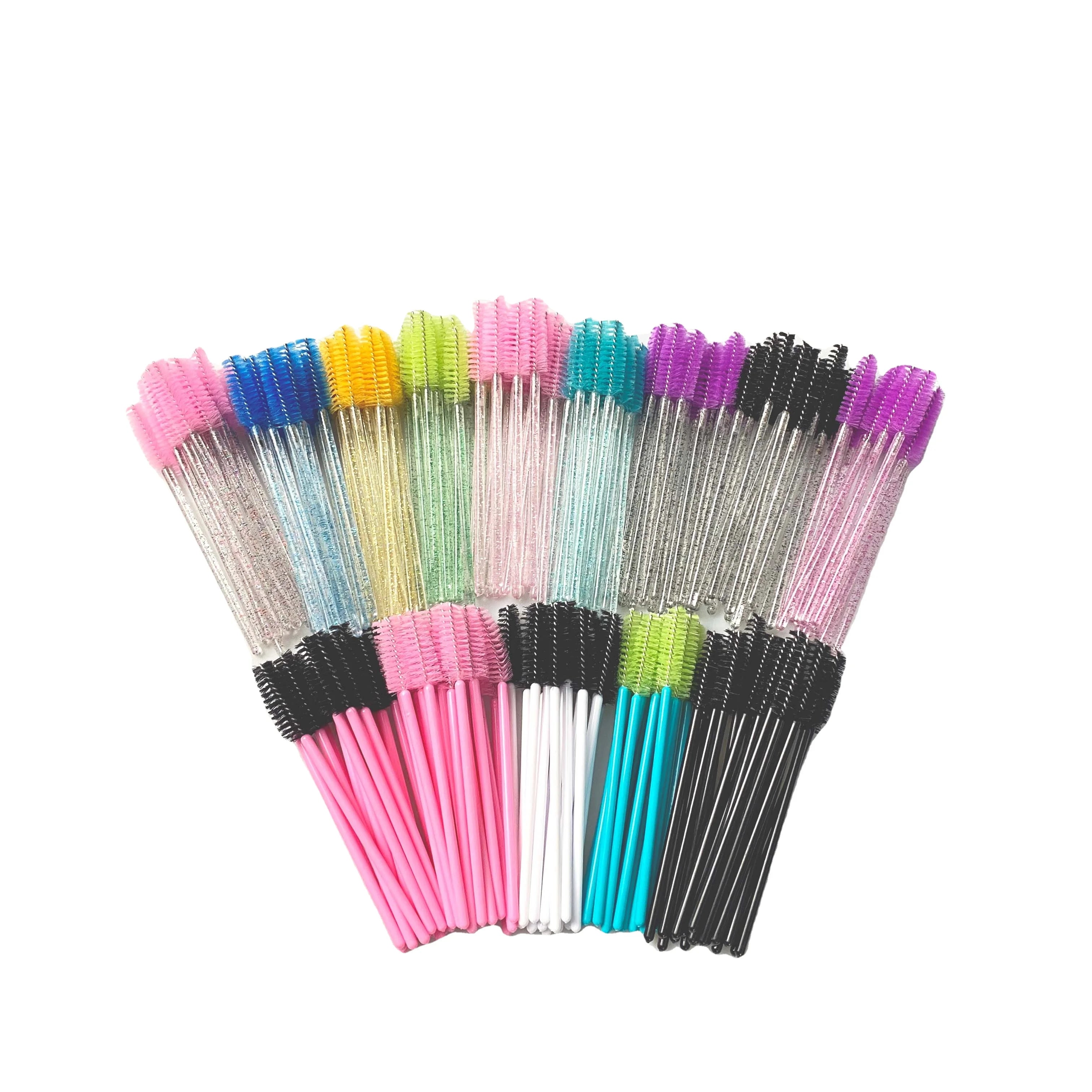 Private Label Disposable Cleaning Purple Lash Mascara Brushes Disposable Eyelash Brushes Lash Extension Tools