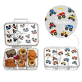 OEM Personalized Rectangle clear BPA Free Custom Printed Portable Plastic Kids Bento Lunch Box Back to School 2024