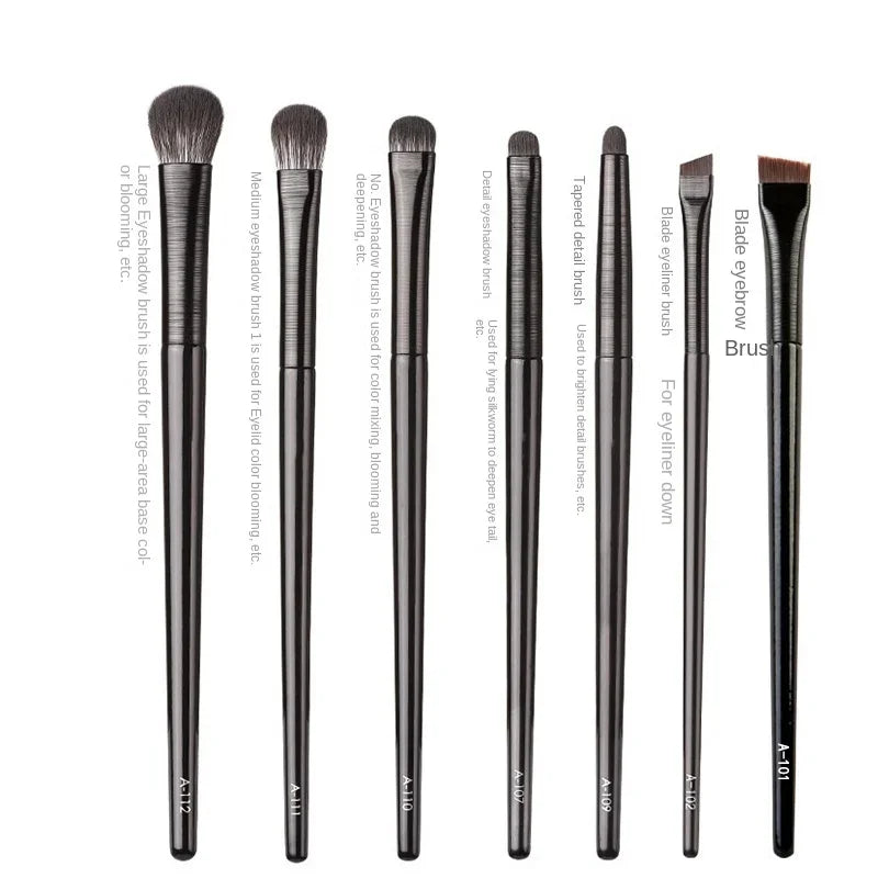 Natural Material Professional Makeup Brush Set Eye Shadow Powder Foundation Blush Contour Mixed Beauty Tool