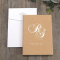 One Color Foiling Velvet Hardcover Invitation  Matching  3D Envelope Luxury Wedding Card