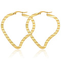 Wholesale 18K Gold Stainless Steel Women's Fashion Earrings Fancy Strawberry Shape Fine Hoop Design for Women
