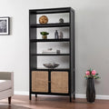 Vintage Black Livingroom Furniture Ladder Mdf Luxury Modern  Metal Wood   Bookshelf