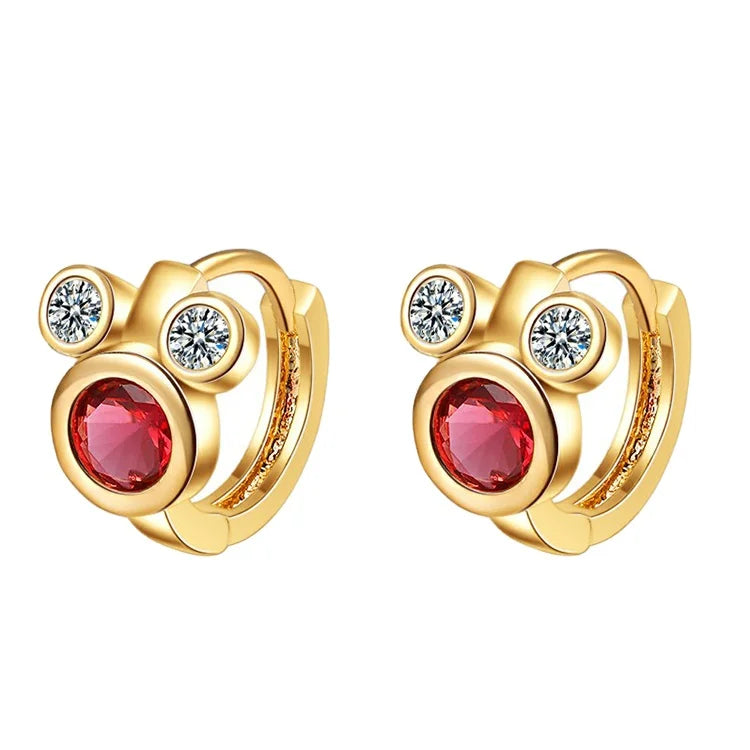 Jewelry by the Dozen Suppliers Children Cartoon Mouse Huggie Earrings for Cute Ladies Girls Teens Accessories