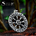 SS8-1046P Steel Soldier 2022 Vintage Viking Lettered Stainless Steel Necklace Pendants Wholesale Supplier