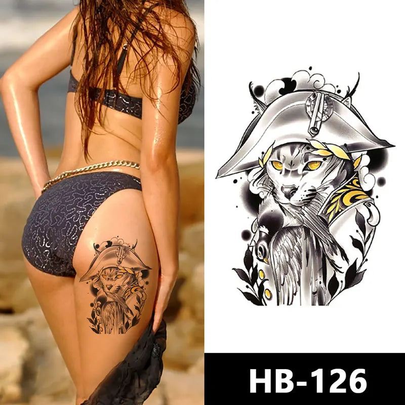 Half Arm Sleeve Temporary Men Tattoo Sticker Water Transfer Ink Tattoo Sticker