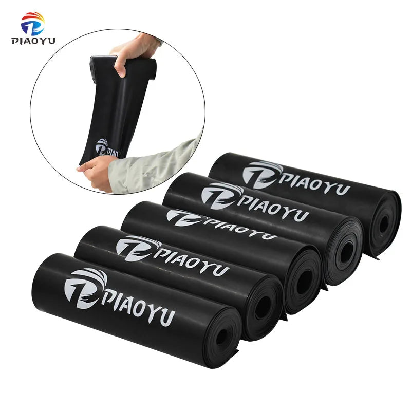 PIAOYU High Quality 2m Black Rubber Band Roll Powerful Slingshot Shooting Accessory for Outdoor Hunting