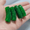 Certified Dry Green Jade Jade Hand Row Accessories Jade Color Iron Dragon Green Turn Bead Diy Bracelet for Men and Women