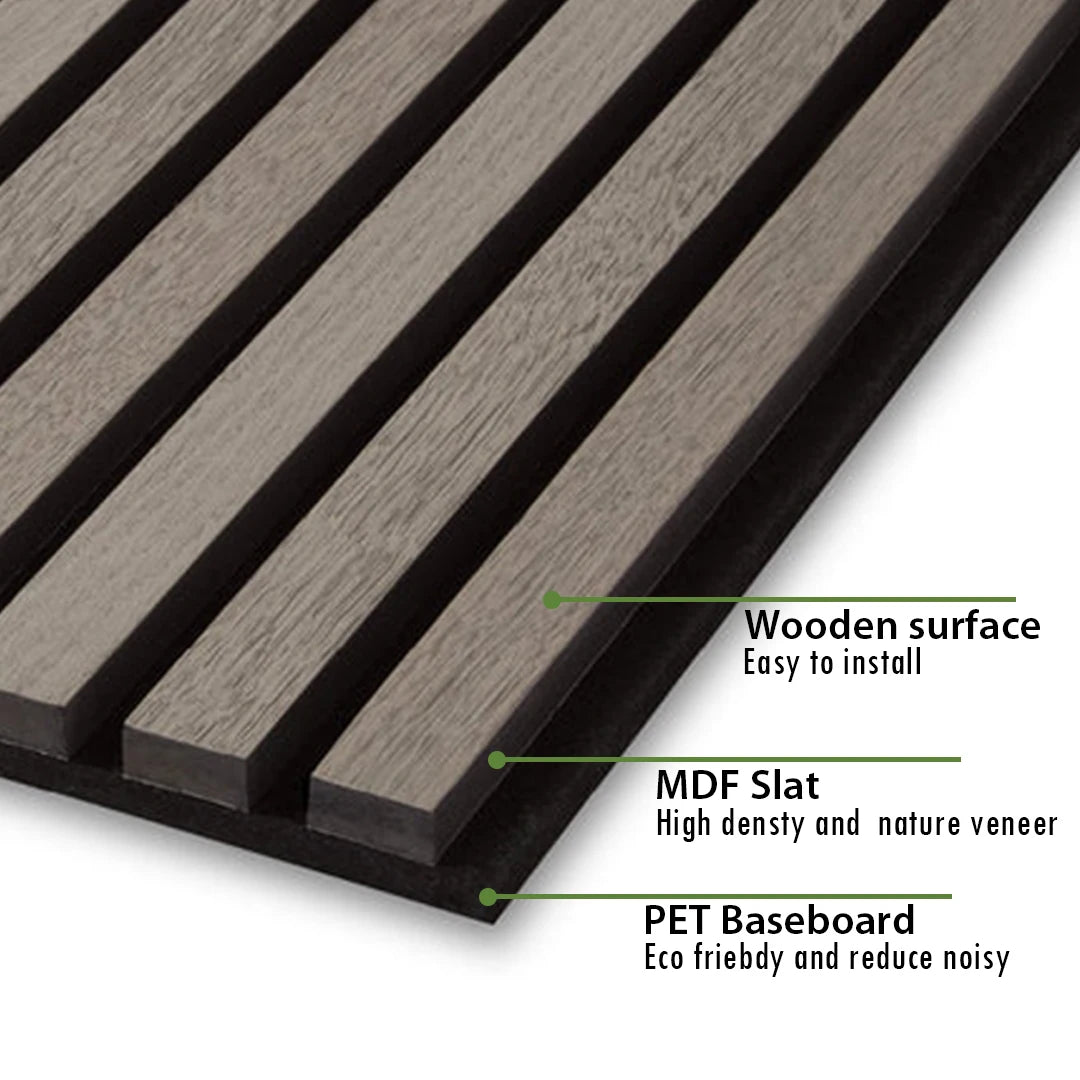 For KASARO Modern Design Eco Wooden Interior Wall Wood Slats Panels Sound Proof Oak Wood Akustik Panel Akupanel Acoustic Panels