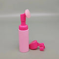 Pink Powder Plastic Face Wash Foam Pump Bottle 100ml/120ml/150ml/200ml Facial Care Cosmetic Packaging Brush MOQ 100pcs PP