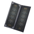 Premium Pu Leather Popular Menu Holder Table Menu Covers for Restaurant Salons Cafe
