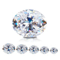 3x5-10x14mm Girdle Holycome Moissanite Diamond Test Positive  HandMade Brilliant Oval Cut VVS1 Clarity Loose Moissanite