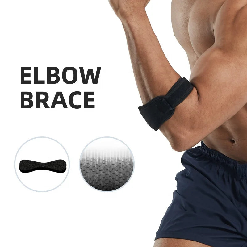 Adjustable Neoprene Flexible Elbow Brace for Golf and Tennis Elbow Relief Men and Women Tendonitis Support
