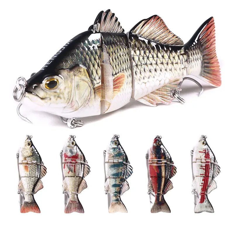 Wholesale JM046 10cm 22g Artificial Hard Baits 4 Sections Multi Jointed Minnow Fishing Lures