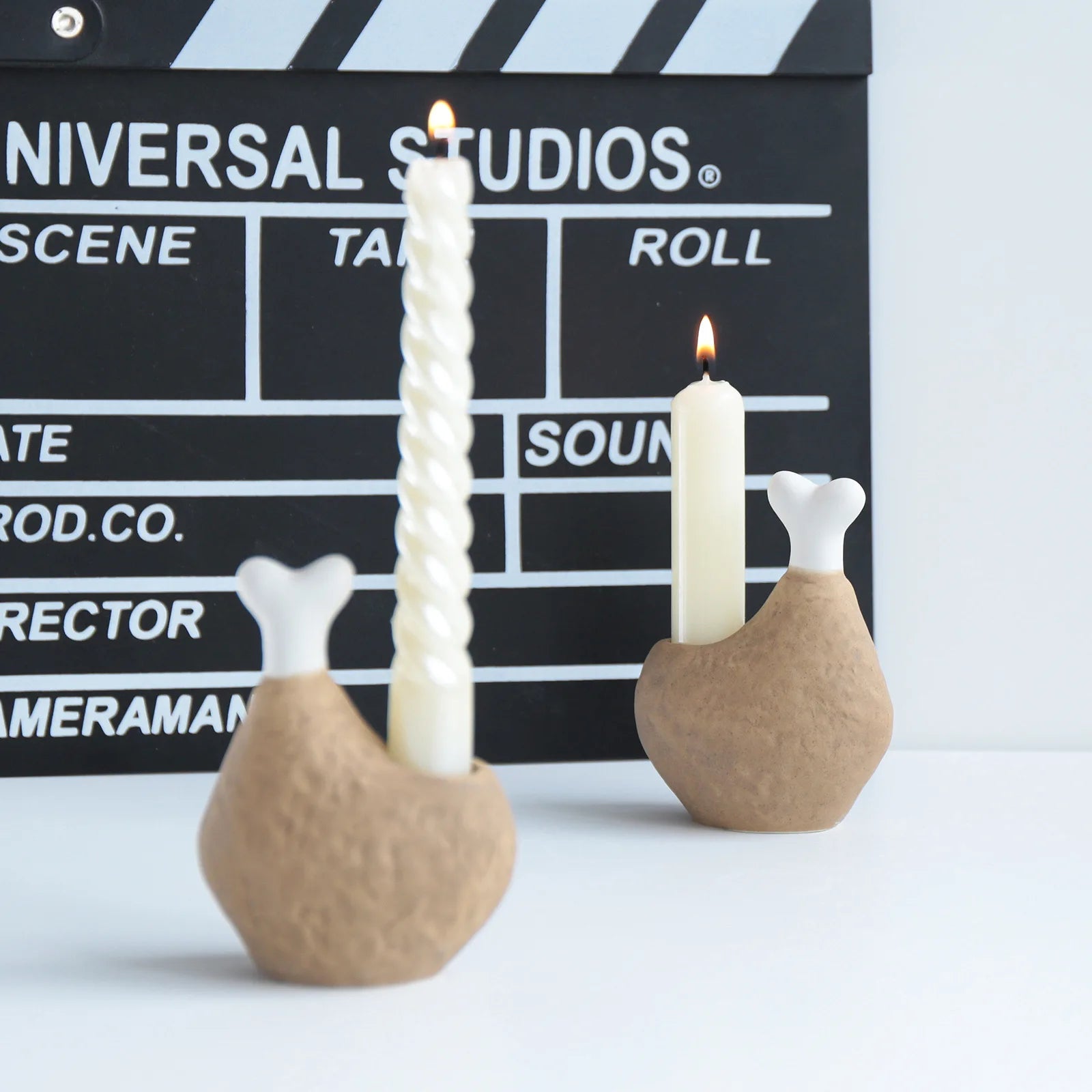 Hot Selling Creative New Chicken Leg Ceramic Candlestick Aromatherapy Oil Lamp Weddings Factory Wholesale Cross Border Wedding