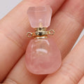 Hongzhuo Popular Product Perfume Bottles Luxury Perfume Bottle Pendant Rose Quartz Necklace Holiday Gift