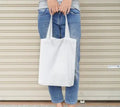 Best Price Eco Cotton Canvas Tote Bag Plain Blank Shopping Tote Bags with Letter Pattern