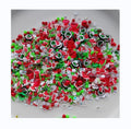 Christmas Green Cartoon Character Green Monster Polymer Clay Slice DIY Resin Shaker Slime Filling Nail Art Decoration
