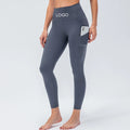 Custom Logo Scrunch Butt Lift Tight Yoga Pants Gym Fitness Camouflage Leggings With Pockets for Women