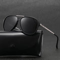 New Arrival Men's Sunglasses Blue Frame Square Polarized UV400 Anti-Glare Lens Tac Material Eyewear