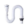 Bathroom Water Hose Steel Wire Water Pipe PVC Flexible Wash Basin Drain Hose Fitting