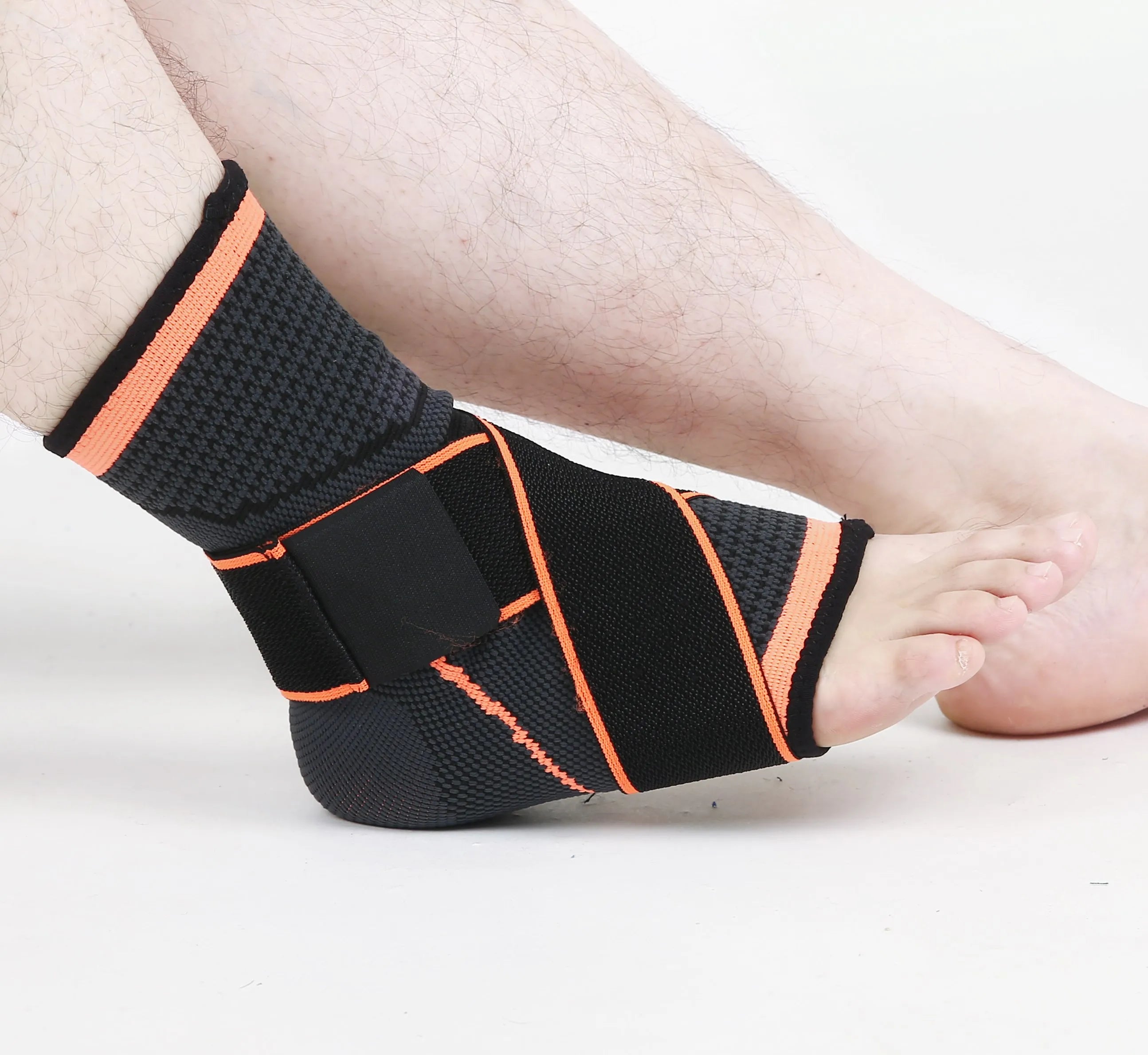 Bases Elastic Ankle Support Wrap With Anti-slip Silicone Strap Ankle Support With Bottom Price Ankle Supporter