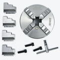 Precision Lathe Chuck 125mm With Big Bore 38mm SANOU Brand 4 Jaw Self-centering Chuck K12-125 Metal Lathe Chuck at Discount