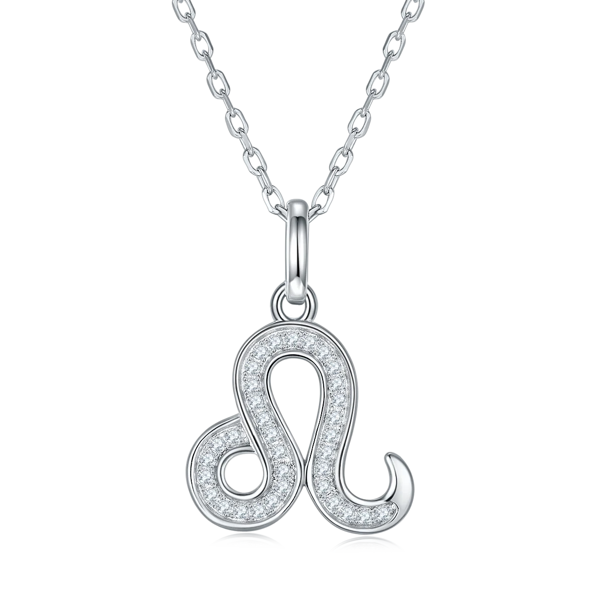 High Quality Moissanite Pendant Necklace Wholesale Sterling Silver 925 Leo Zodiac Sign Moissanite Necklace