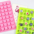 700 Factory Free Sample 26 English Word Shape Silicone Resin Mold Silicon Chocolate Moulds Silicone Ice Cube Tray