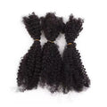 Wholesale 100% Unprocessed Virgin Natural Boho Indian Hair Extensions Deep Wave Bulk Braid Afro Kinky Hair 10A Styles